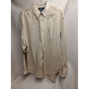 Ralph Lauren Shirt Mens Extra Large Long Sleeve Cotton‎ Pony Blaire Adult Casual